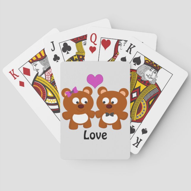 Nalle Kärlek Casinokort (Baksidan)