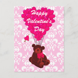 Nalle kärlek Valentines Helg Vykort