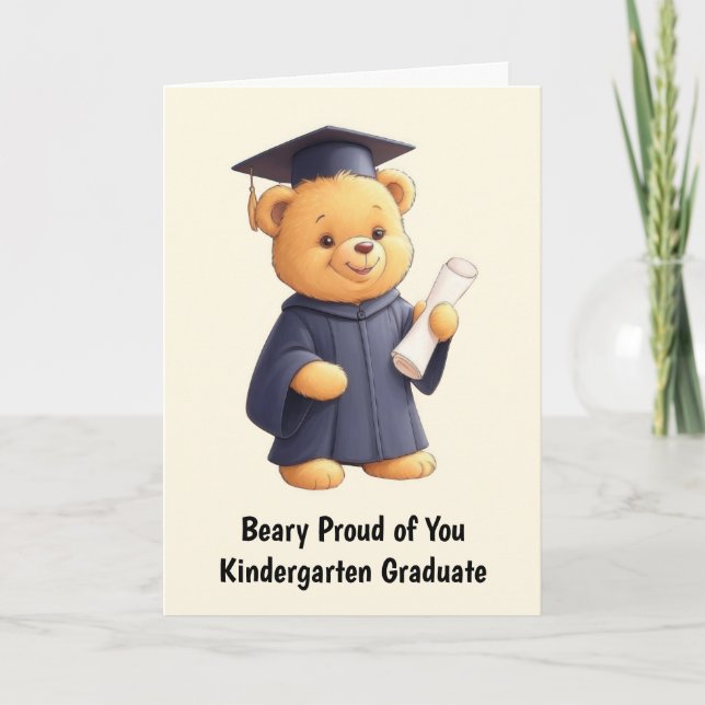Nalle Kindergarten Studenten Kort (Framsida)