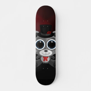 Nalle - Klassligt Grått Mini Skateboard Bräda 18,5 Cm