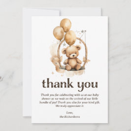 Nalle Könsneutrala babyskor Tack Kort