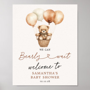 Nalle Könsneutralt välkomstprogram för spädbarn Poster