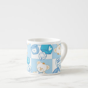 Nalle kontrollerat mönster espressomugg
