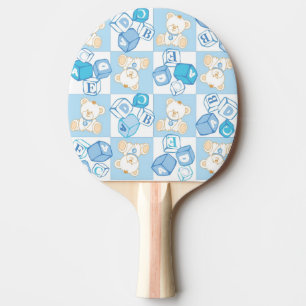 Nalle kontrollerat mönster pingisracket