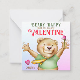 Nalle kort för alla hjärtkort i Beary Lycklig