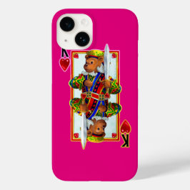 Nalle Kung i Hearts iPhone 6 Fodral