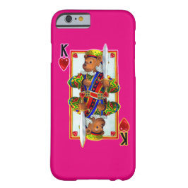 Nalle Kung i Hearts iPhone 6 Fodral