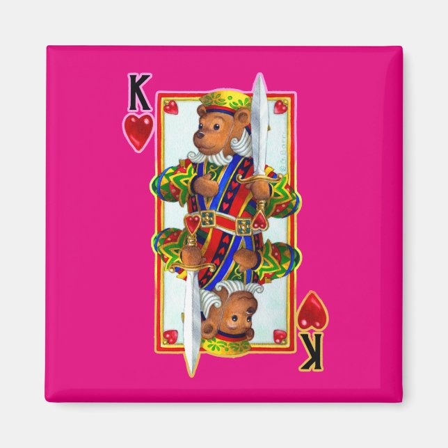 Nalle Kung i Hearts Magnet (Framsidan)