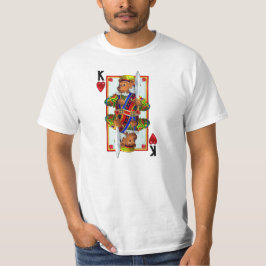 Nalle Kung i Hearts T-shirt