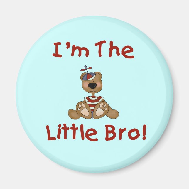 Nalle Little Bro Tshirts and Gifts Magnet (Framsidan)