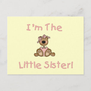 Nalle Little Sister Tshirts and Gifts Vykort