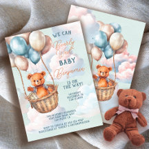 Nalle Luftballong Baby Shower