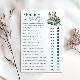 Nalle-Mamma eller babybabyvykort Inbjudningar
