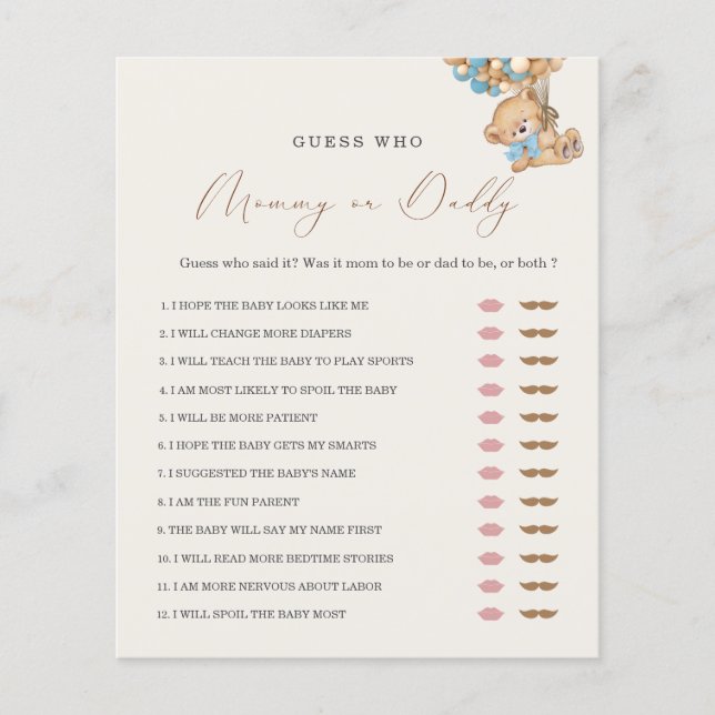 Nalle Mamma eller pappas babystöldspel (Framsida)