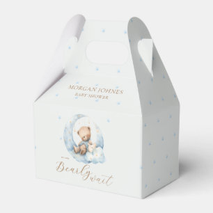 Nalle Måne Barly Wait Baby Shower Presentaskar