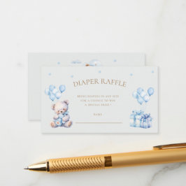 Nalle Måne Diaper Raffle Biljett Tilläggskort