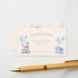 Nalle Måne Diaper Raffle Biljett Tilläggskort