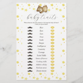 Nalle Måne och Stars Baby Traits Game Flyer