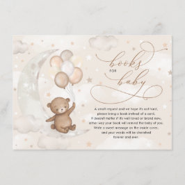 Nalle Måne Stjärnor Ballonger Böcker för Bebis Tilläggskort