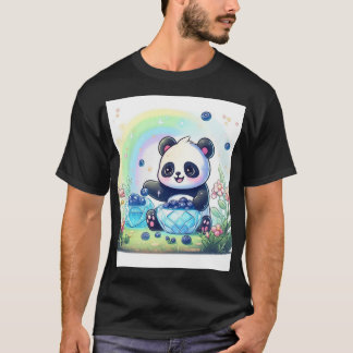 Nalle med Anpassningsbar Panda T-shirt