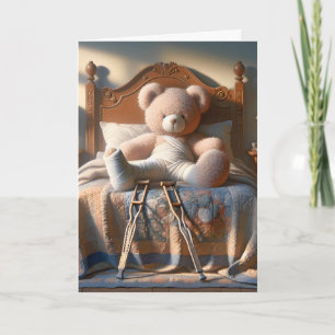 Nalle med Bruten Leg kommer snart Kort