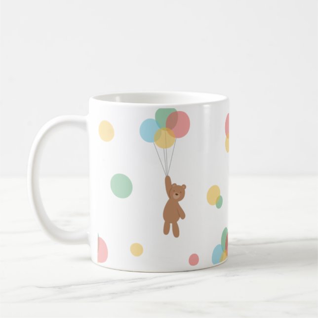 Nalle med bubblor kaffemugg (Vänster)