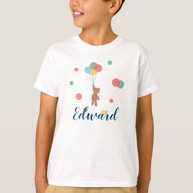 Nalle med bubblor t shirt (Framsida)