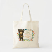 Nalle med dekorativa blommor Baby Birth