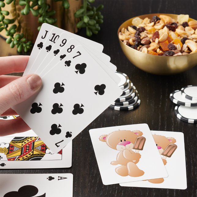 Nalle med isblock casinokort (Skapare uppladdad)