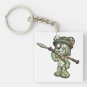 nalle med militär hjälm och med en
