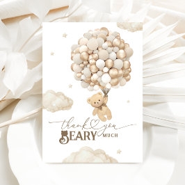 Nalle med pratbubblor Beary Beary Tack Kort