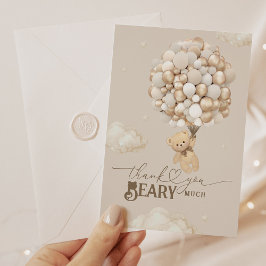 Nalle med pratbubblor Beary Beary Tack Kort