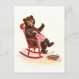nalle Mends Clothes Vykort