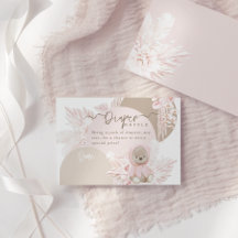 Nalle Modern Boho Girl Baby Shower Diaper