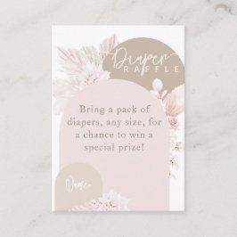 Nalle Modern Boho Girl Baby Shower Tilläggskort