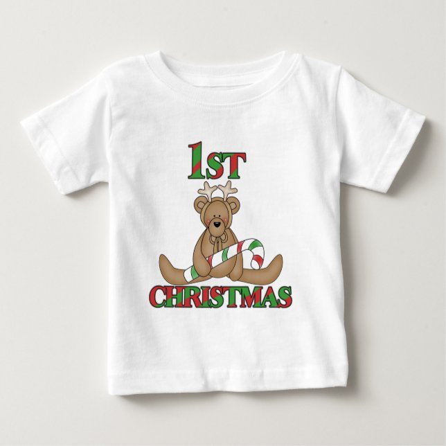 Nalle Mycket 1:a julskjortan och julklappar Tee Shirt (Framsida)