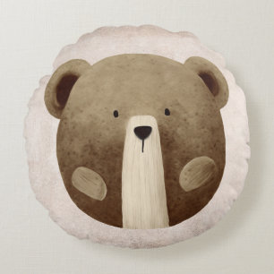 Nalle Nursery Pillow Rund Kudde