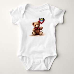 nalle och ballong med Antigua och Barbuda T Shirt