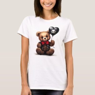 nalle och ballong med flagga pirat. t shirt