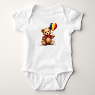 nalle och ballong med Tchads flagga. T Shirt
