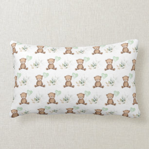 Nalle och ballongen Greenery Löv Lumbarkudde