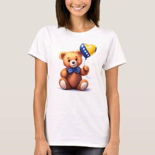 nalle och Bosnien och Hercegovinas flagga. T Shirt