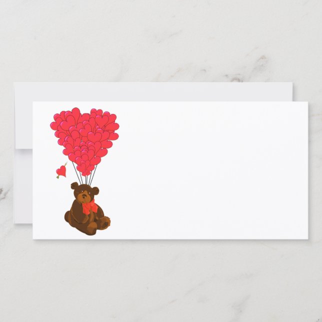 Nalle- och hjärtballonger (Framsida)