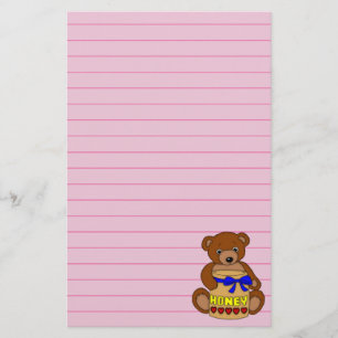 Nalle och honung Burk Brevpapper