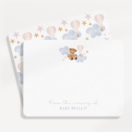 Nalle och Luftballong från förskolan i Inbjudningar