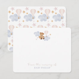 Nalle och Luftballong från förskolan i Inbjudningar