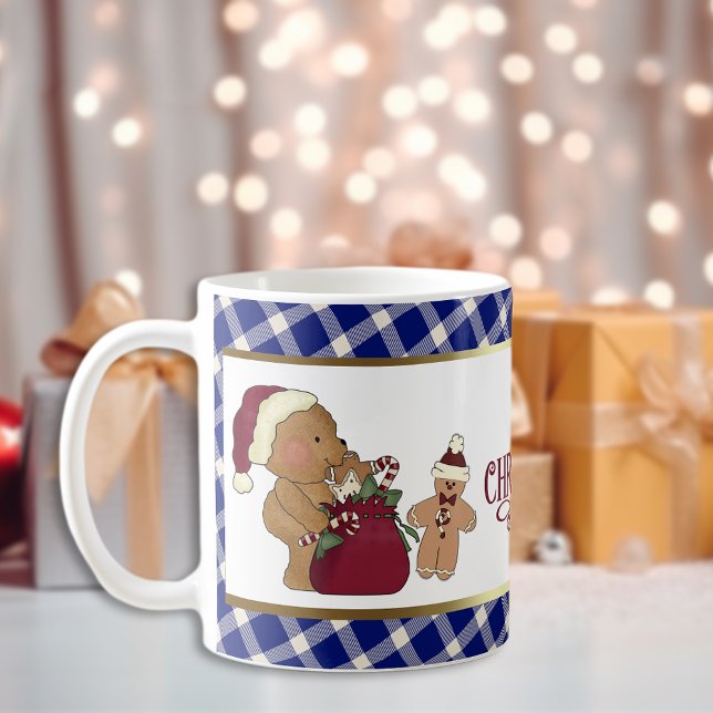 Nalle och Pepparkaksgubbe för ljus Kaffemugg (Skapare uppladdad)