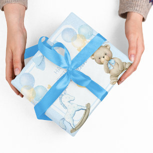 Nalle och rakethäst presentpapper
