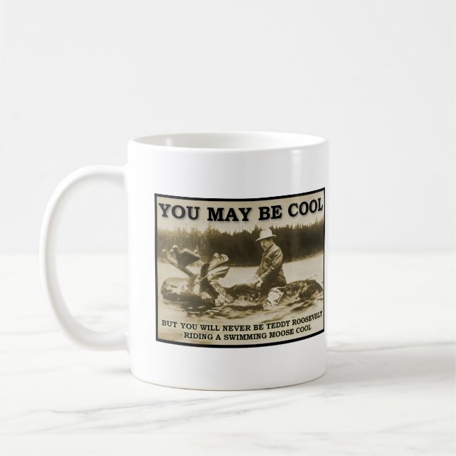 Nalle på en rolig mugg för älg (Vänster)