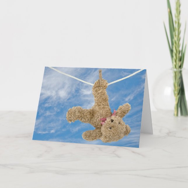 Nalle på slutlinje kort (Framsida)